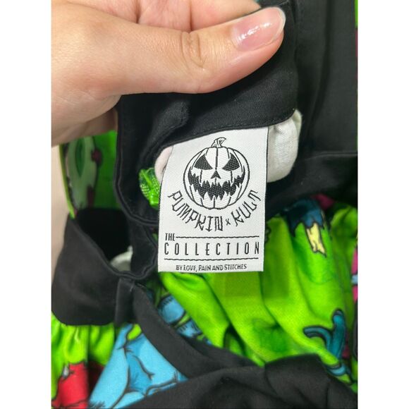 NWOT Love, Pain and Stitches Pumpkin X Kult The Halloween Collection Dress XXL - Picture 4 of 10